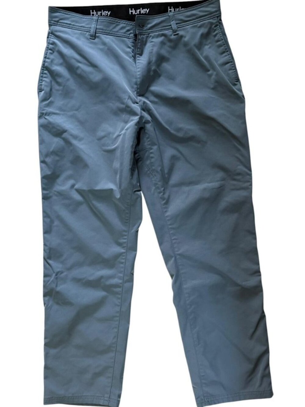 Men's Hurley Tech Pant Moisture Wicking Stretch Pants in Blue, Size 36